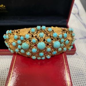 14k turquoise bracelet 30 grams